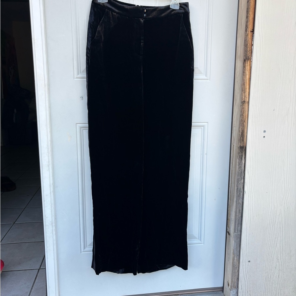 Elegant Black Velvet Skirt